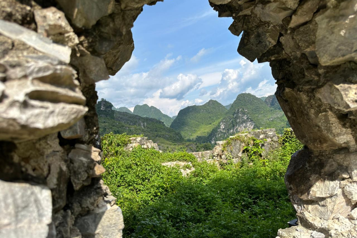 Lung Ho French Fort at Du Gia on the Stone Plateau